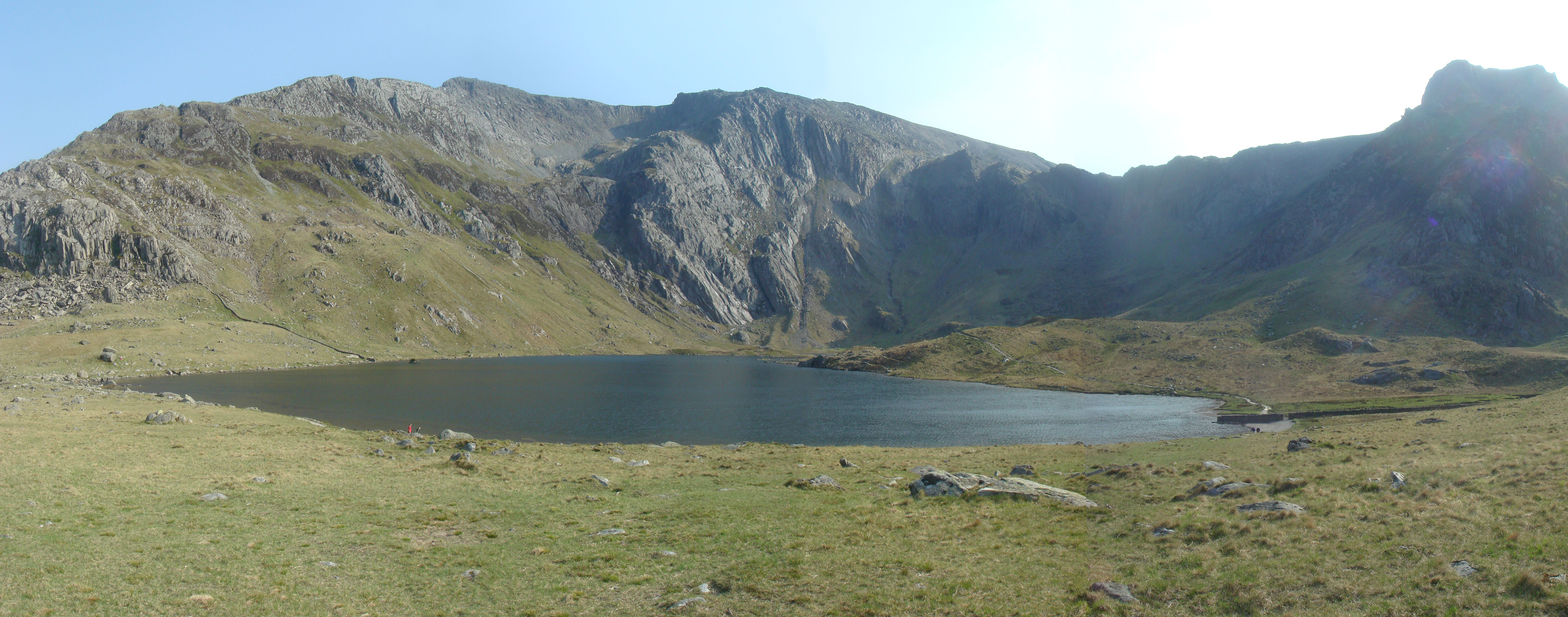Llyn Idwal beneath the mountains of North Wales